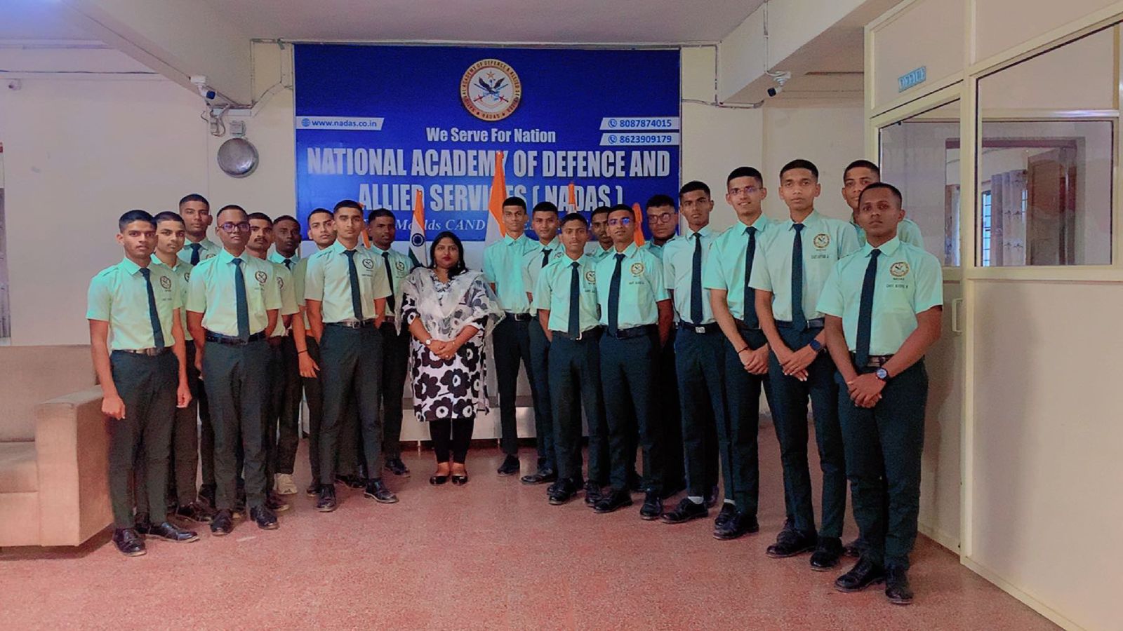 NADAS cadets drill parade formation training Aurangabad