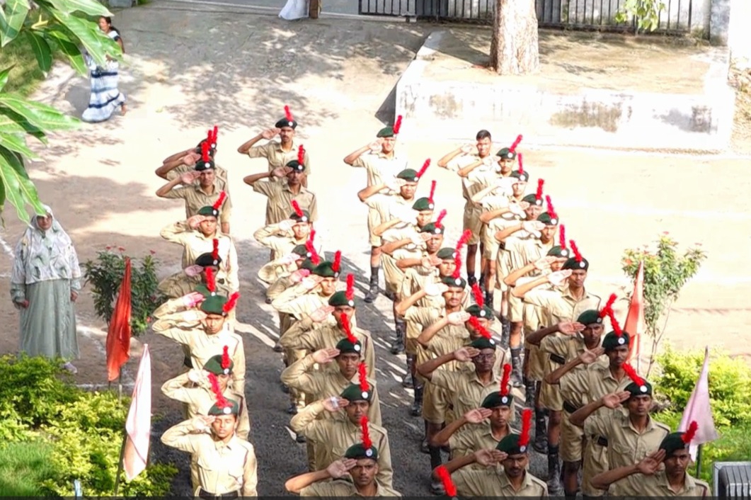 NADAS cadets drill parade training — military discipline Aurangabad