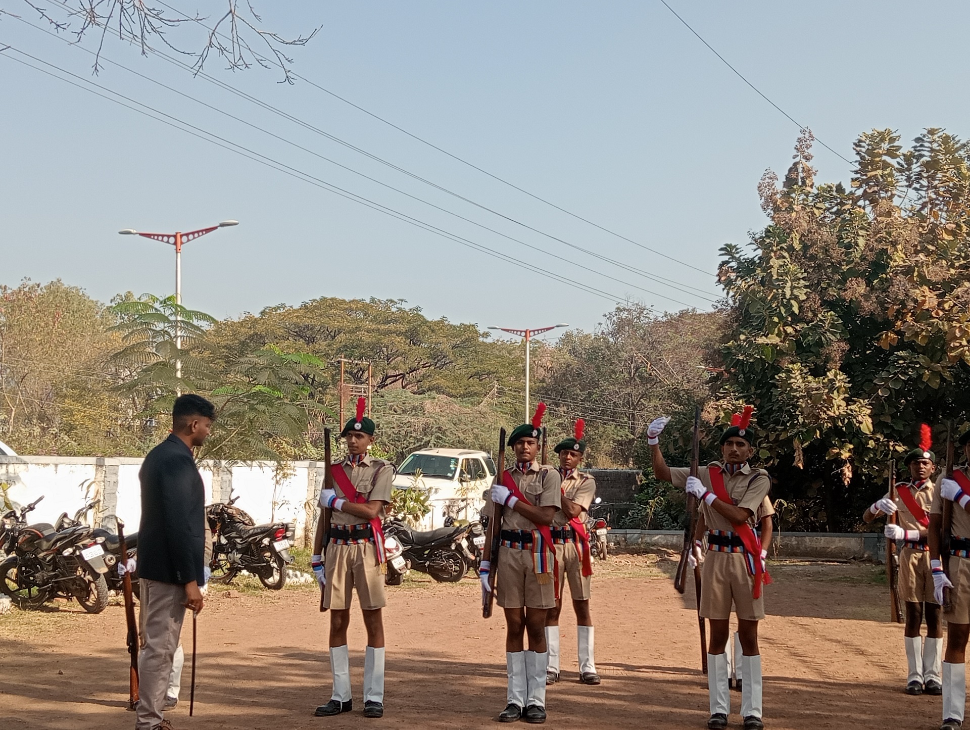Disciplined drill training session at NADAS defence academy Sambhajinagar